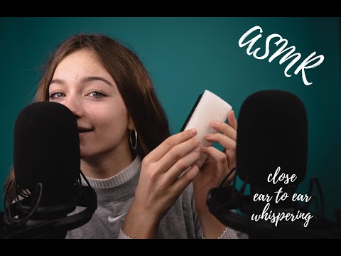 ASMR - CLOSE EAR TO EAR WHISPERING + TRIGGERS to help you relax!