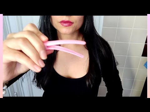 ASMR~ Clipping and brushing your hair