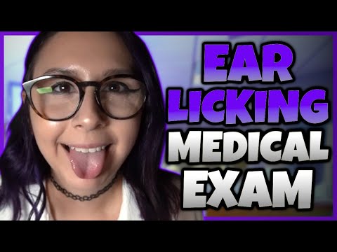ASMR Ear Licking Medical Exam | Part 4