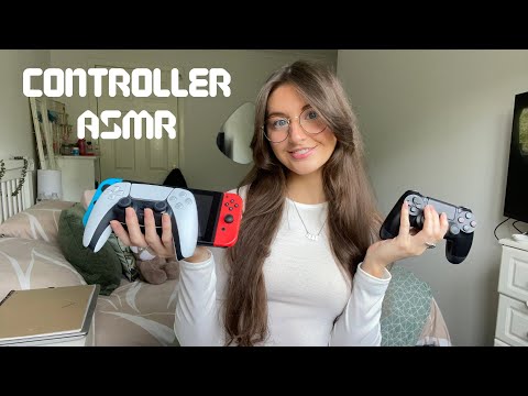 ASMR Controller sounds🎮 (button clicking, tapping, scratching, rambles)