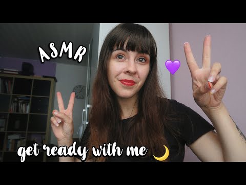 ASMR get ready with me october makeup chaotic whisper ramble ~ get ready and chat with me 💖