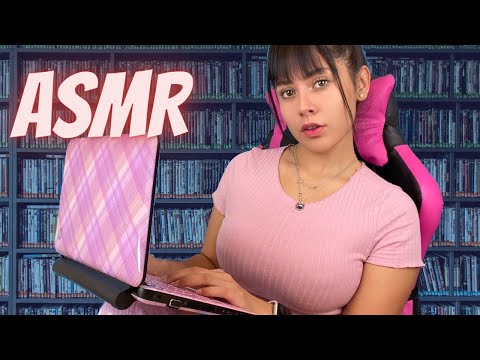ASMR en español ✨ POV TE REGISTRAS EN EL VIDEO CLUB 📀 teclado soft spoken