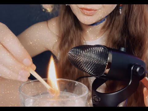 ASMR Lighting Matches 🔥 and Extinguishing them in Water, Whispering