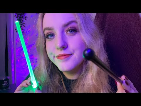 ASMR | Close Your Eyes & let me poke your face 👀 [Light Triggers]