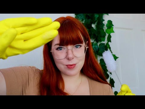 ASMR | Cleaning Your FILTHY Face! (yellow latex gloves and unusual tools)
