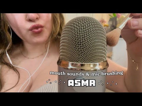 mouth sounds + mic brushing ASMR ⋆˙⟡