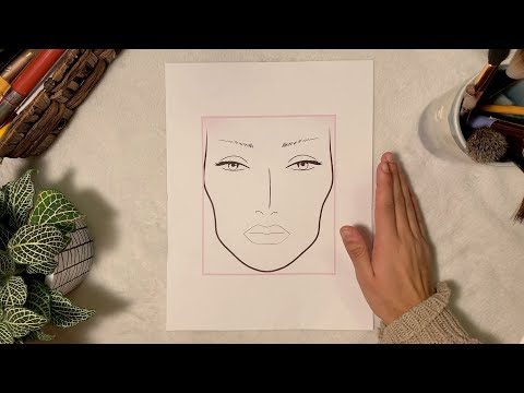 Applying Makeup to a Face Chart | Whispered ASMR feat. sick voice