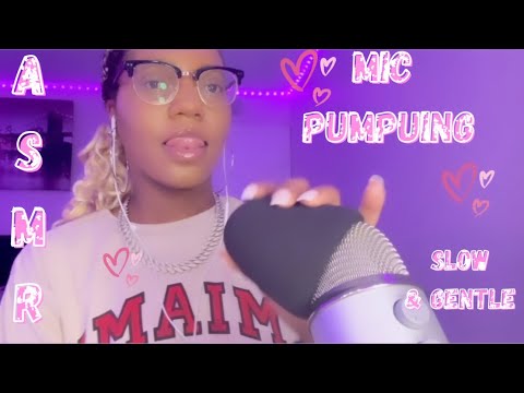 ASMR ✮ Mic Pumping (Mouth Sounds, Countdown, Kisses, Lipgloss) Slow & Gentle
