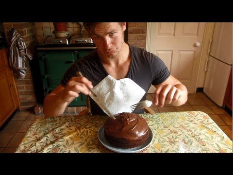[ASMR] Binaural Baking  ~ Extremely Unhealthy Chocolate Cake