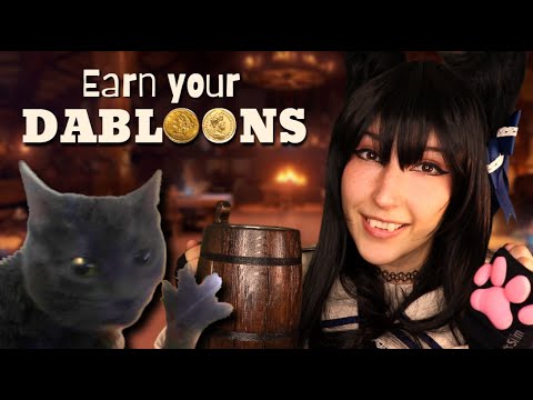 ASMR - DABLOONS CATGIRL ~ Greetings Traveler! Relax at this Cozy Inn | Quests | Magic Items