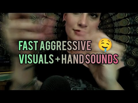 Fast Aggressive ASMR ~ Chaotic Visuals & Hand Sounds