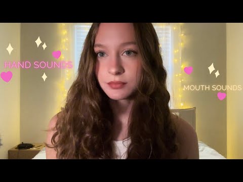 ASMR | Background ASMR for Studying, Work, Gaming etc (lots of hand sounds, mouth sounds +)