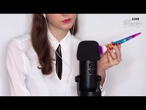 ASMR MICROPHONE BRUSHING for relaxation and sleep 😴 no talking