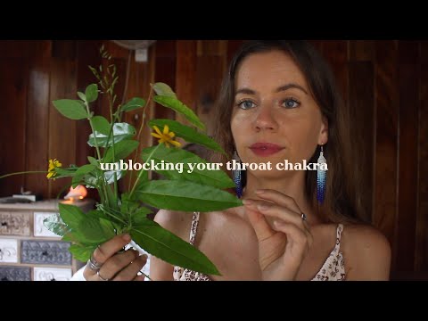 ASMR REIKI unblocking your throat chakra | cord cutting, negative energy removal, soft spoken