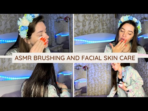 ASMR Hair Play and Brushing: Tingles and Relaxation - ASMR Facial Skin Care