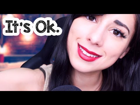 ASMR Shh It's Ok & Positive Affirmations | (Calming Whispers & relaxing hand movements for sleep)