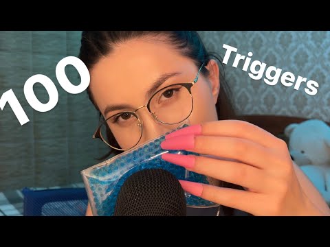 Asmr 100 triggers in 10 Minutes ( 🧨NO TALKING , NO AGGRESIVE💢 ) Asmr for sleep and relax 😴