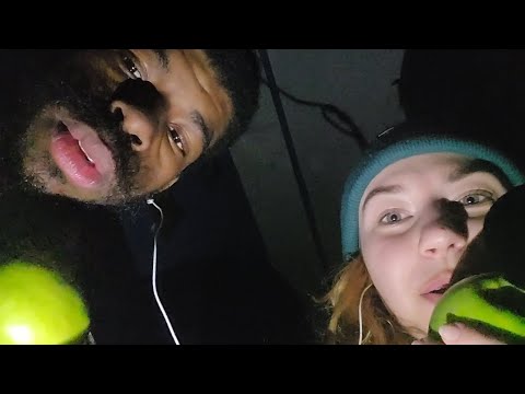 ASMR Eating an apple in an abandoned house (by request)