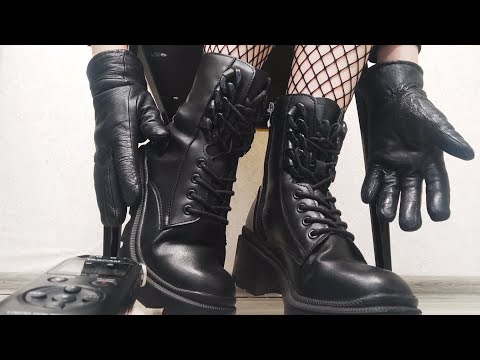 ASMR Leather Gloves and Boots | Leather Tingles & Triggers