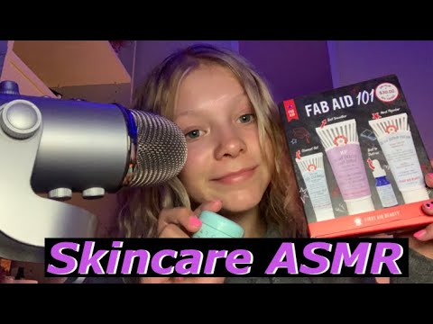 Skincare ASMR | soft spoken | tapping