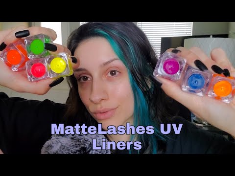 ASMR MatteLashes Neon Water Activated Liners | swatching & review