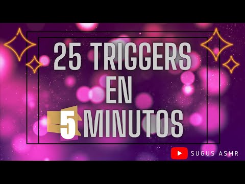 ASMR - 25 TRIGGERS en 5 minutos| Cuál te gusta más? ASMR en español| Duérmete y relájate