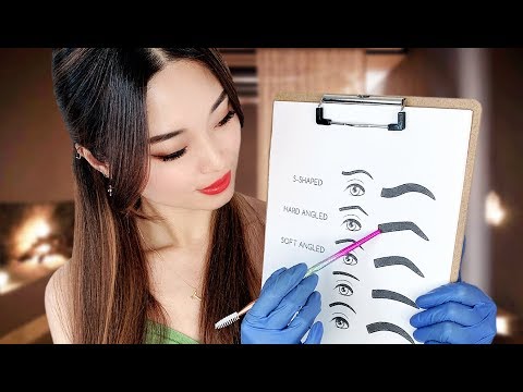 [ASMR] Beauty Salon ~ Doing Your Eyebrows and Eyelashes