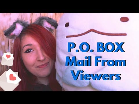 💌 ASMR - MAIL TIME! ~ Opening Letters & Gifts From You | P.O Box Fanmail ~