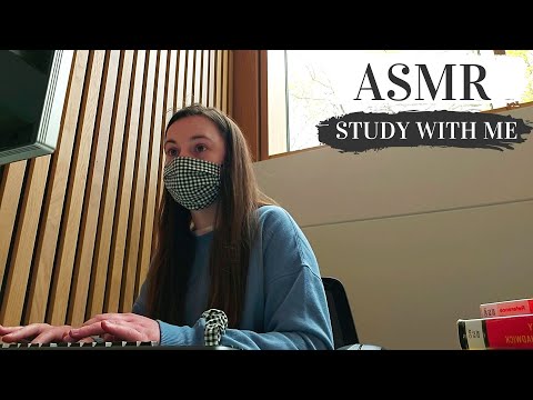 ASMR | STUDY WITH ME (1+ HOUR) ~ Real Library Background Sounds (Study Ambiance)