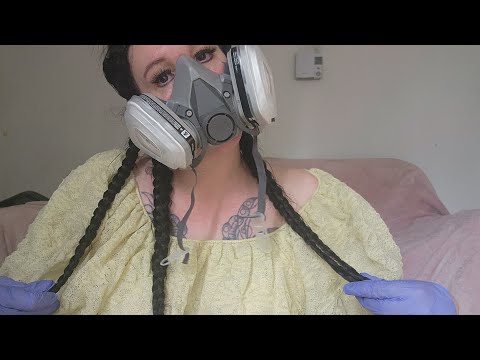 ASMR Gas Mask an Latex Gloves & Lotion