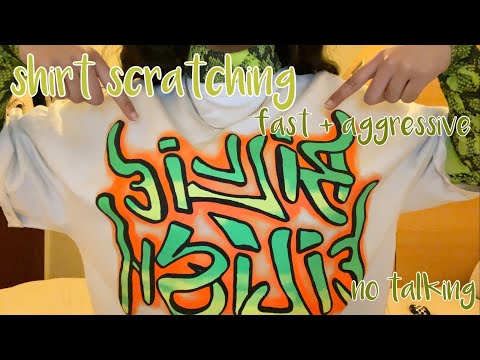 ASMR - fast textured shirt scratching (no talking)