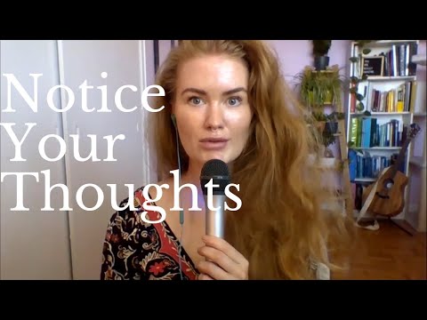 ASMR (Whisper): NOTICE YOUR THOUGHTS: Hypnosis /w Professional Hypnotist Kimberly Ann O'Connor