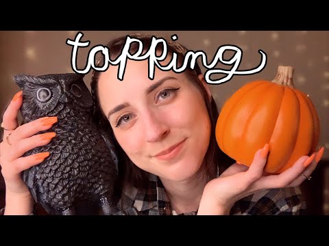 ASMR Tapping and Scratching on Fall Items 🍂🍁