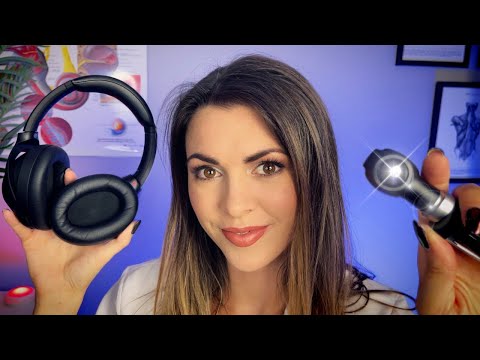 [ASMR] Ear Attention, Cleaning & Hearing Test | Ear EXAM Roleplay (4K)