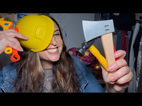 Fixing You ASMR Toys and Gum Chewing/ Up Close Personal Attention