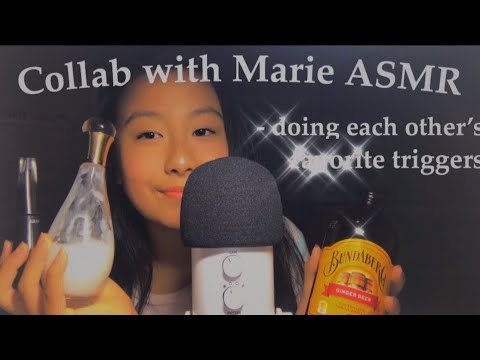 [ASMR] Inaudible Whispering & Tapping (Doing Marie ASMR’s Fave Triggers)