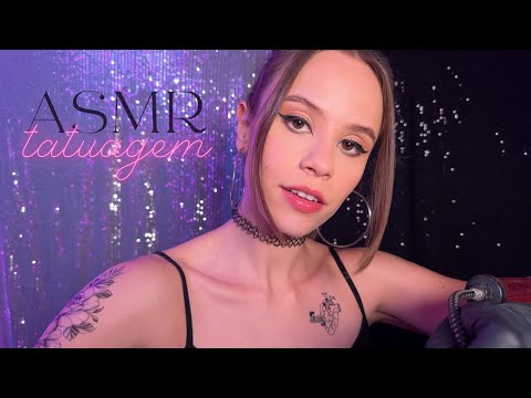 ASMR Sessão de TATUAGEM comigo [MUITOS ARREPIOS]