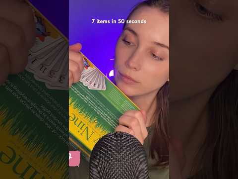7 items in 50 seconds ASMR!
