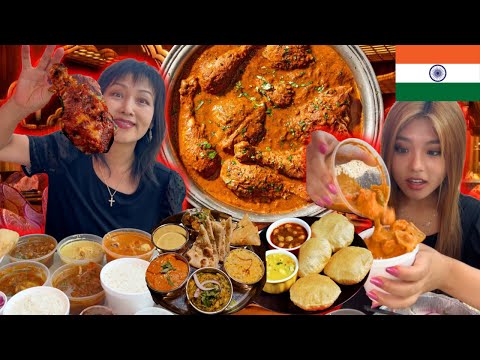 INDIAN FOOD FEAST! SPECIAL CURRY SAMPLER, POORI, CHICKEN TIKKA MASALA, SAMOSA