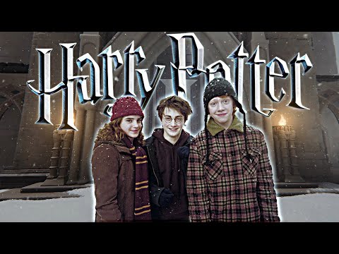 Hogwarts in Winter ◈ Relaxing Snow Ambience & Soft Music ◈ Harry Potter Inspired 3D Castle Walk