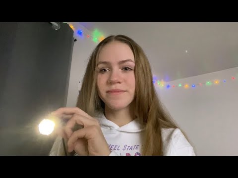 ASMR Cranial Nerve Exam (flashlight, typing, personal attention, role play)