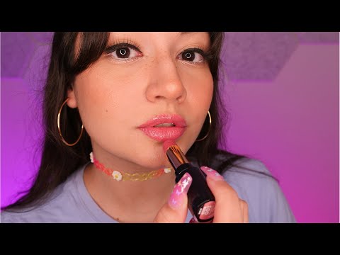 ASMR ~Tingly~ Lipstick Application (Kisses, Whispering, Tapping)