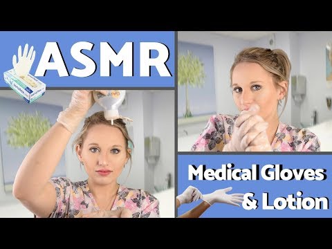 [ASMR] Medical Gloves and Lotion (BINAURAL Mics) - LAYERED --- No Talking