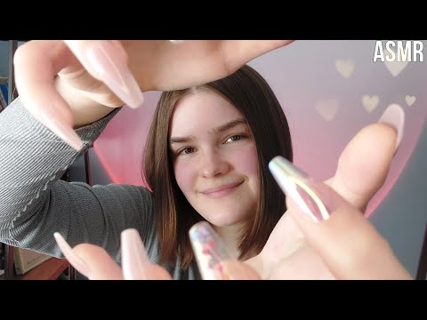 🌸fast fabric + skin scratching, glasses tapping and hand movements + hand sounds | ASMR