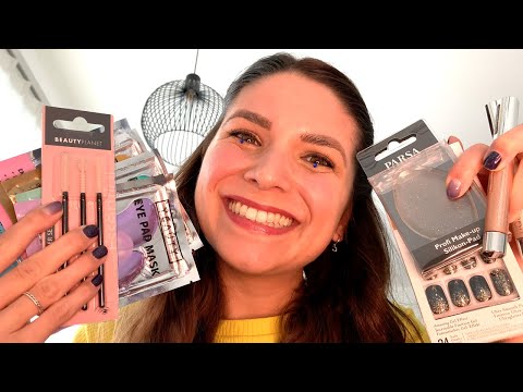 ASMR HAUL New Beauty Products Try-On from Budni (Unboxing RP, Personal Attention, German/Deutsch)