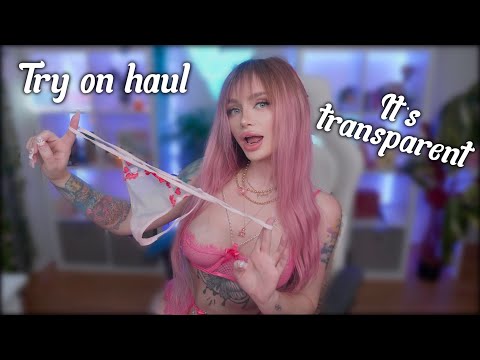 Try On Haul with Leah Meow | Trying on my bras and tiny lingerie