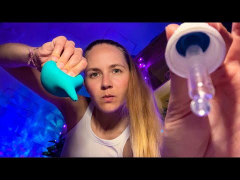 AGGRESSIVE chaotic EAR CLEANING - last resort for tingles (asmr)