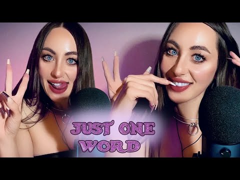 ASMR {ONLY ONE WORD} And the most intense tingles you will ever have | So relaxing and satisfying🤤