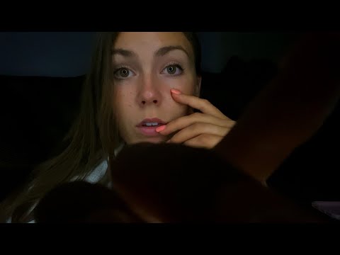 ASMR- LoFi WHISPER RAMBLE + HAND MOVEMENTS 🤫🖤  (dark + quiet)