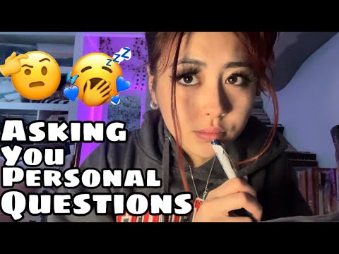 ASMR asking you personal questions with random personal attention 👀😴 *writing sounds* fast paced